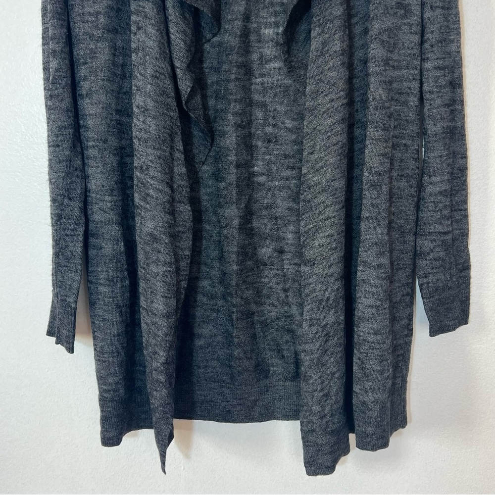 Theory Draped Trincy Wool Open Front Cardigan Swe… - image 4